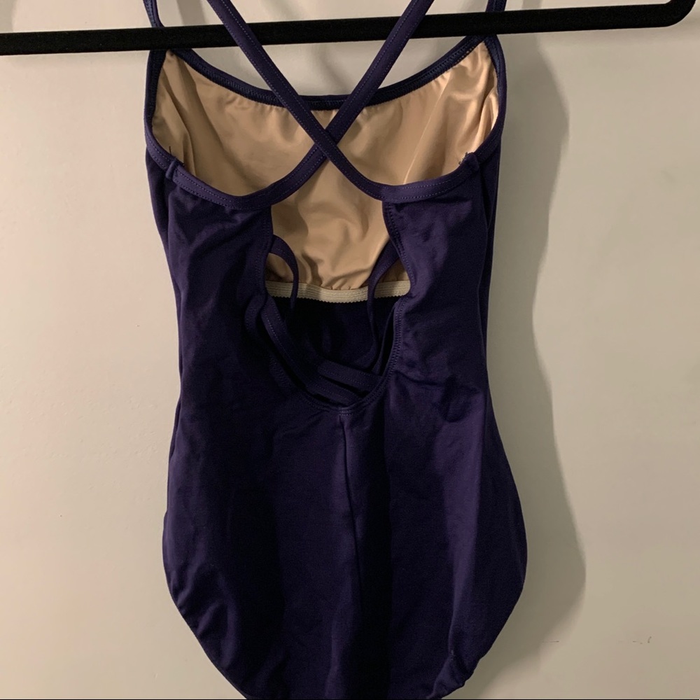 Motionwear Small Adult Cross Back Cami Leotard - Picture 4 of 6